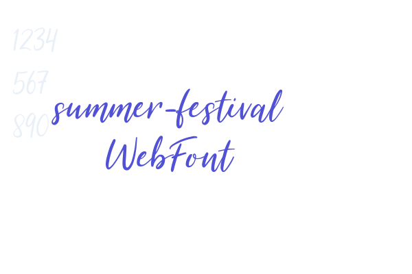 summer-festival WebFont