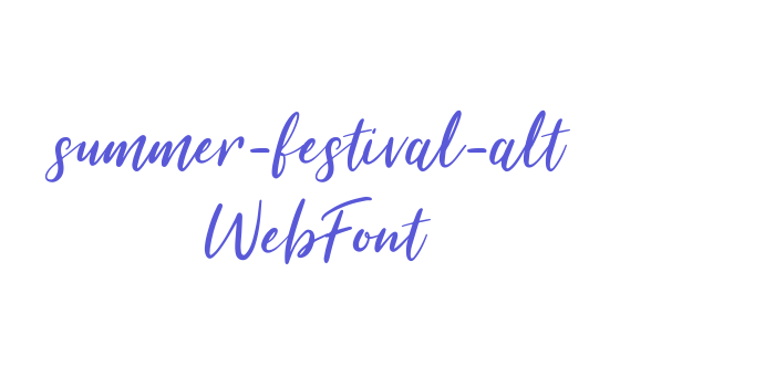 summer-festival-alt WebFont Font Download