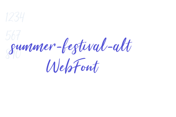 summer-festival-alt WebFont