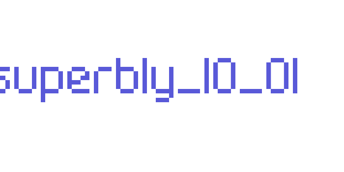 superbly_10_01 Font Download