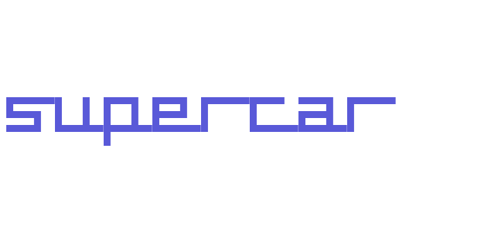 supercar Font Download