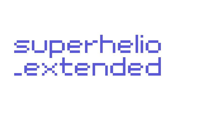 superhelio _extended Font