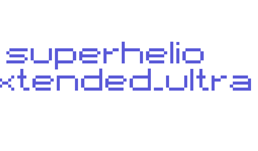 superhelio _extended_ultra Font