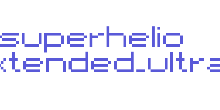 superhelio _extended_ultra Font Download