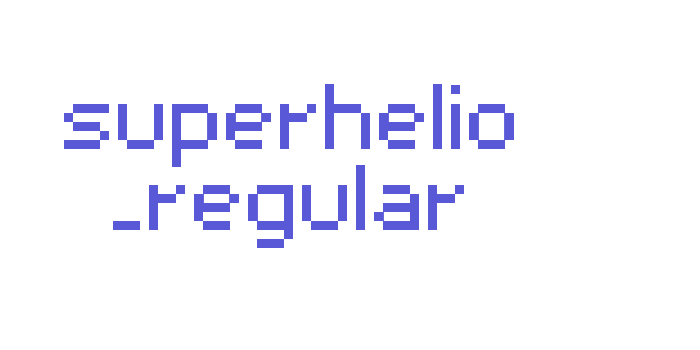 superhelio _regular Font Download