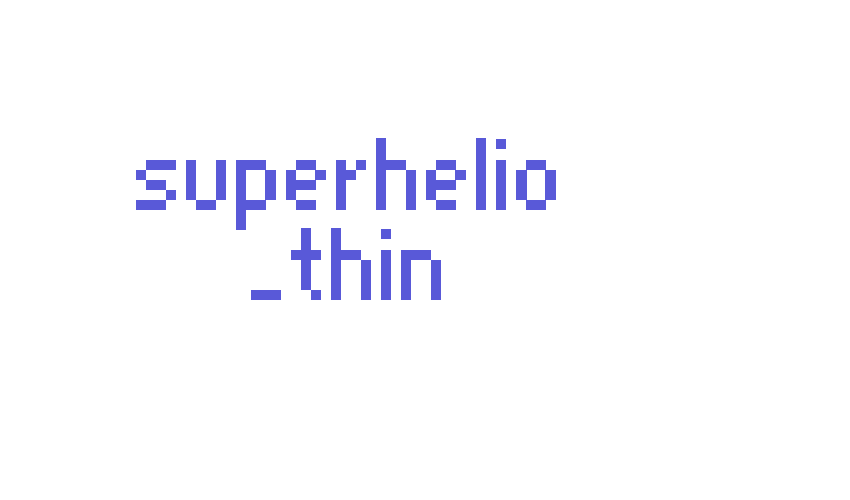 superhelio _thin Font