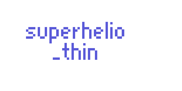 superhelio _thin Font Download