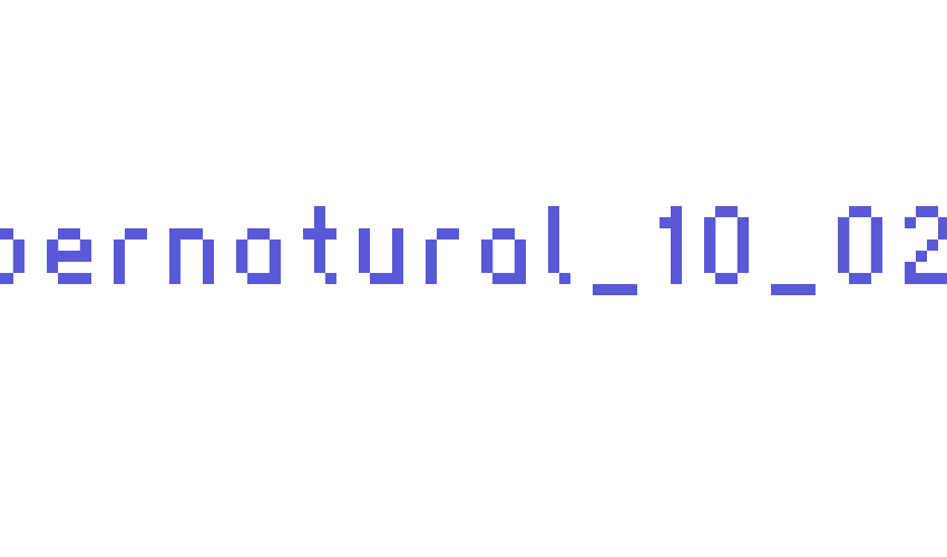 supernatural_10_02 Font Download