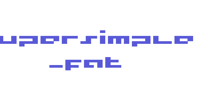 supersimple _fat Font Download