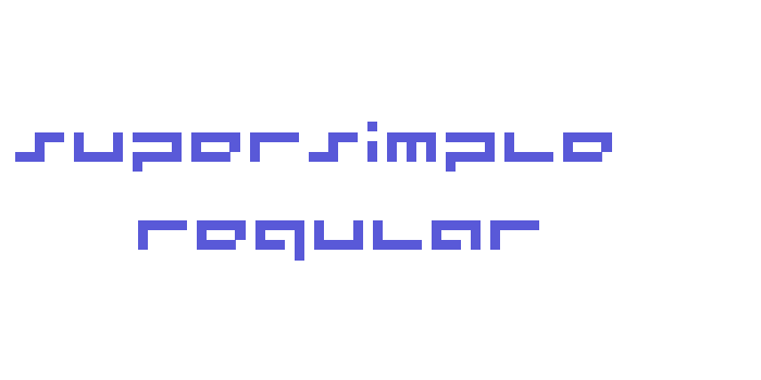 supersimple  regular Font Download