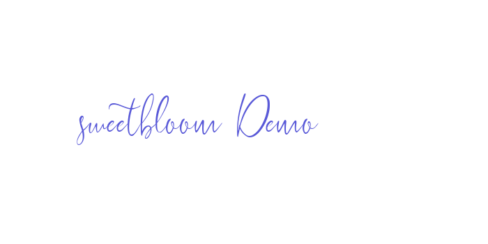 sweetbloom-Demo Font Download