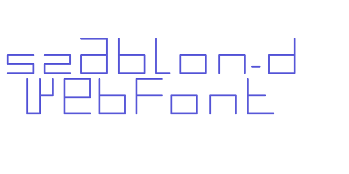 szablon-d WebFont Font Download