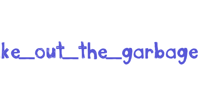 take_out_the_garbage Font Download