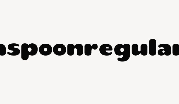 teaspoonRegular Font