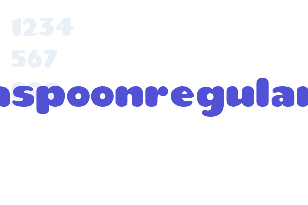 teaspoonRegular Font Download