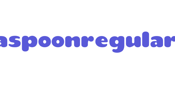 teaspoonRegular Font Download