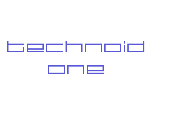 technoid one Font