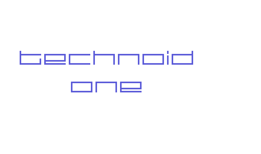 technoid one Font Download