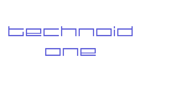 technoid one Font Download