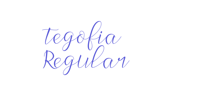 tegofia Regular Font Download