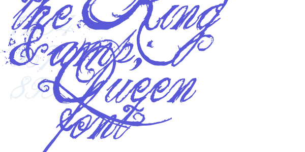 the King & Queen font font free