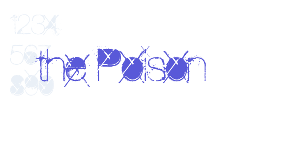 the Poison font