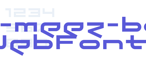 the-meez-bold WebFont font