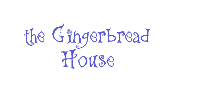 the Gingerbread House Font Download