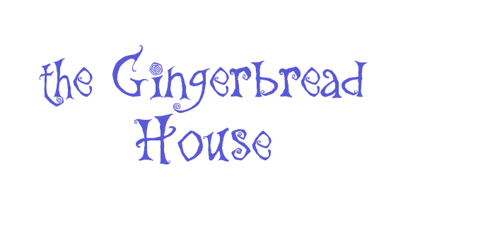 the Gingerbread House Font