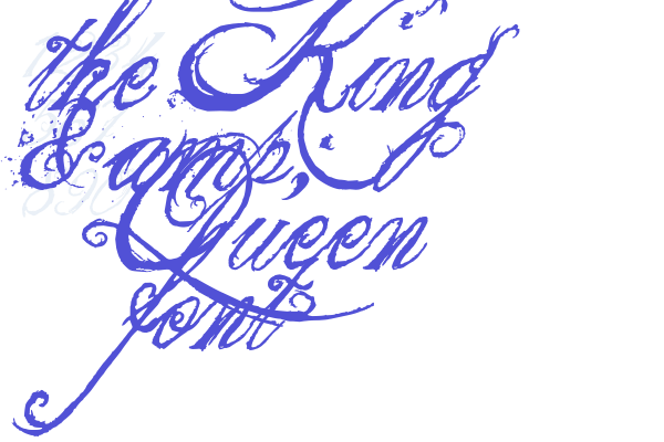 the King & Queen font Font Download