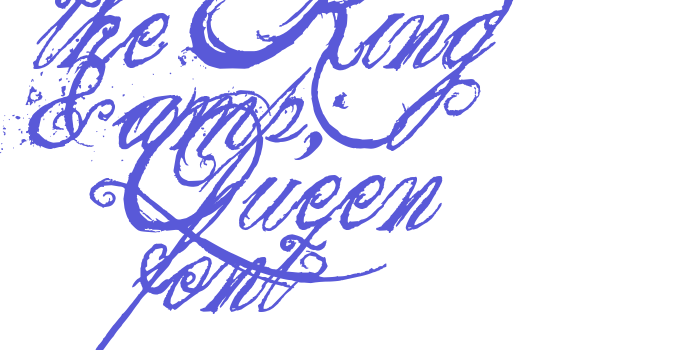 the King & Queen font Font Download