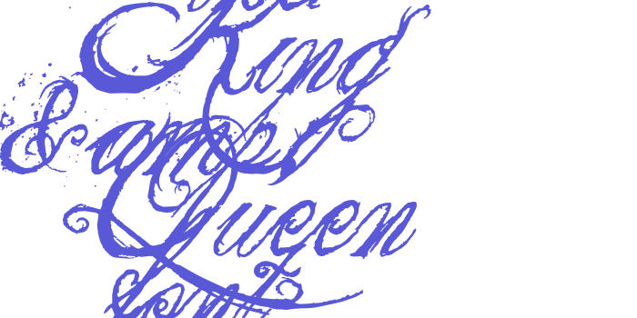 the King & Queen font Font