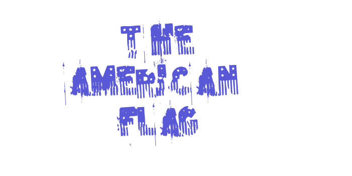 the american flag Font Download