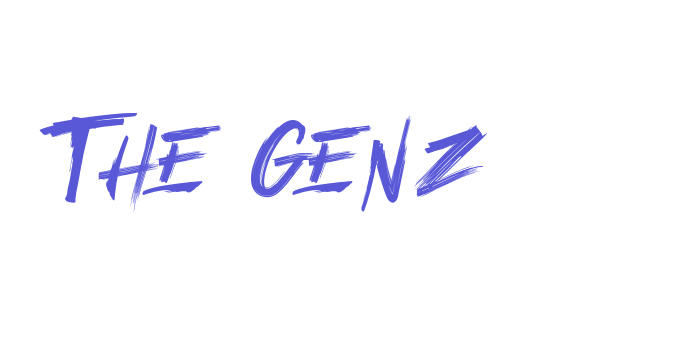 the genz Font Download