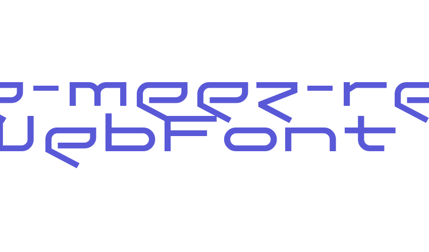 the-meez-reg WebFont Font