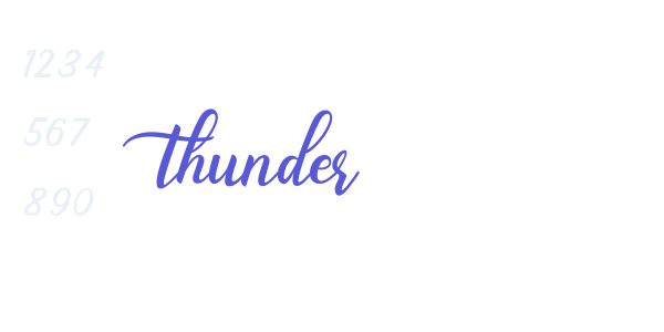 thunder font free