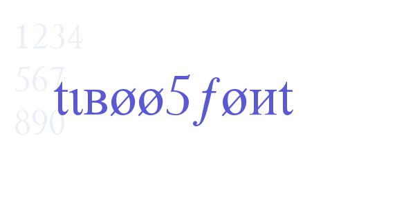 tiboo5font font free