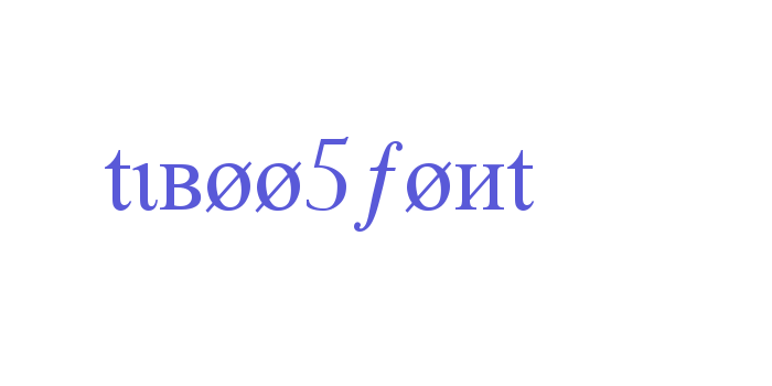 tiboo5font Font Download