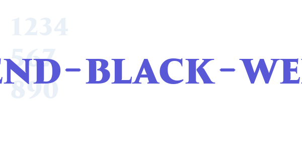 transcend-black-webfont font free