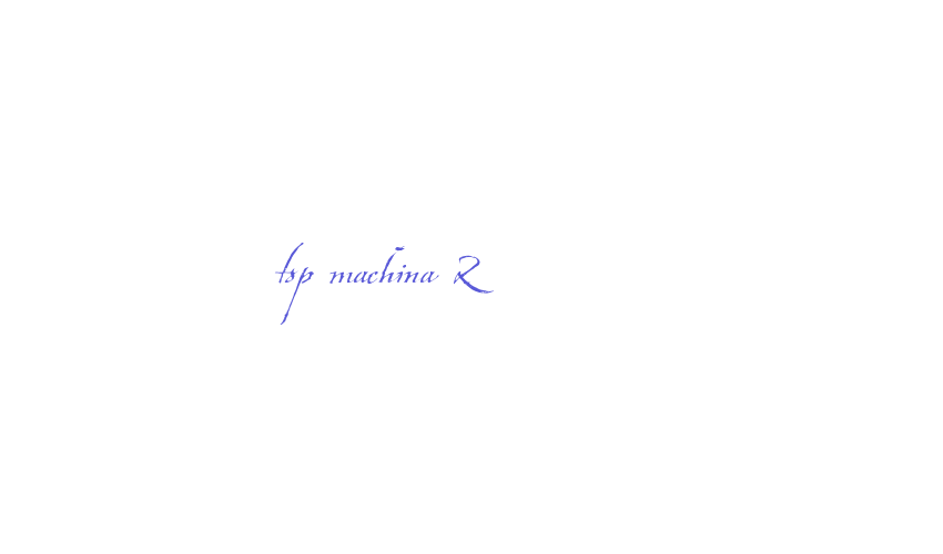 tsp machina 2 Font