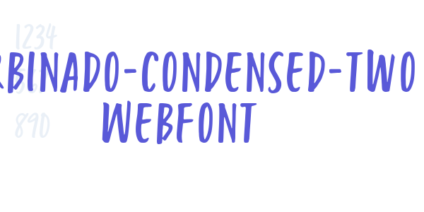 turbinado-condensed-two WebFont font free