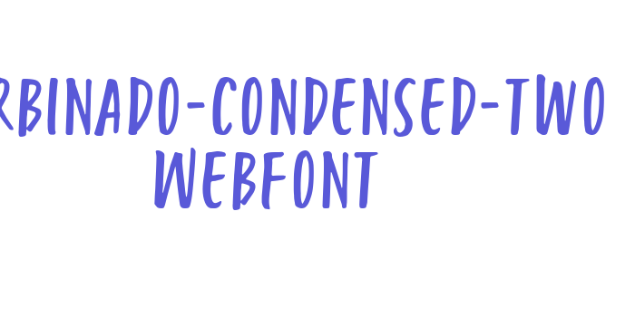 turbinado-condensed-two WebFont Font Download