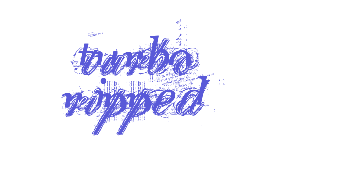 turbo ripped Font Download