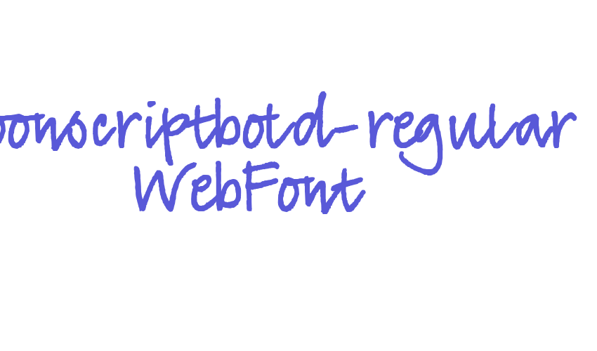 tyfoonscriptbold-regular WebFont Font