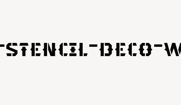 typehead-stencil-deco-webfont Font