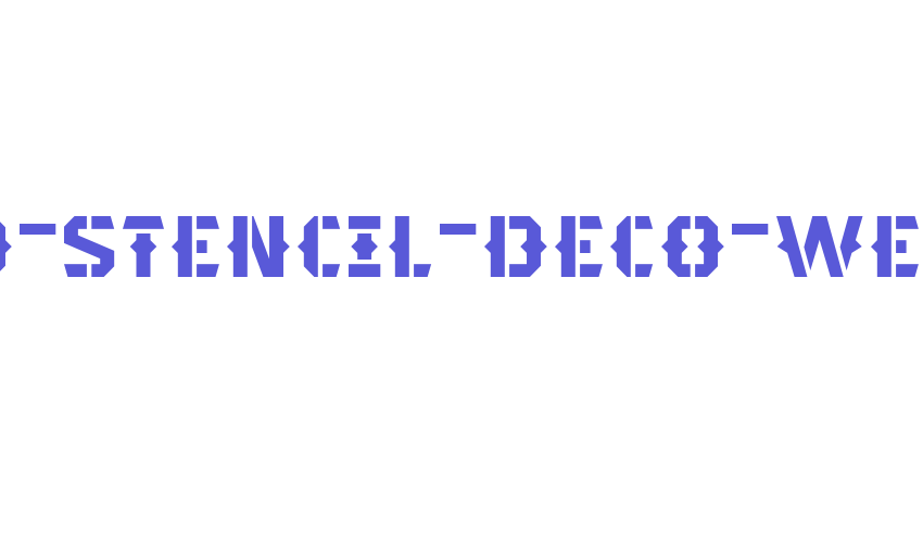 typehead-stencil-deco-webfont Font