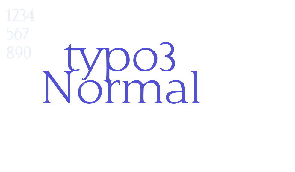 typo3 Normal-font-download