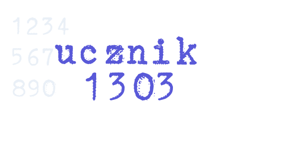 ucznik 1303 font