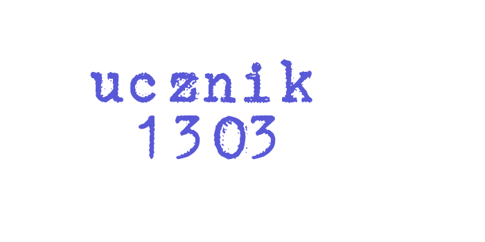 ucznik 1303 Font Download