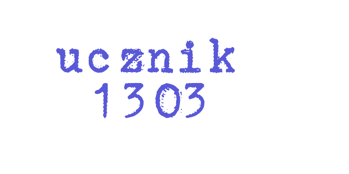 ucznik 1303 Font